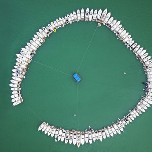 A bird’s-eye-view of togetherness, Riviera style, featuring luxury motor yachts from across New Zealand ranging from 33 to 72 feet