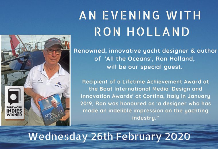 An evening with Ron Holland at MHYC