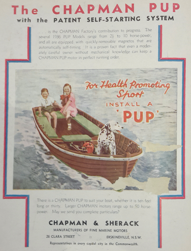 Chapman Pup advertisement