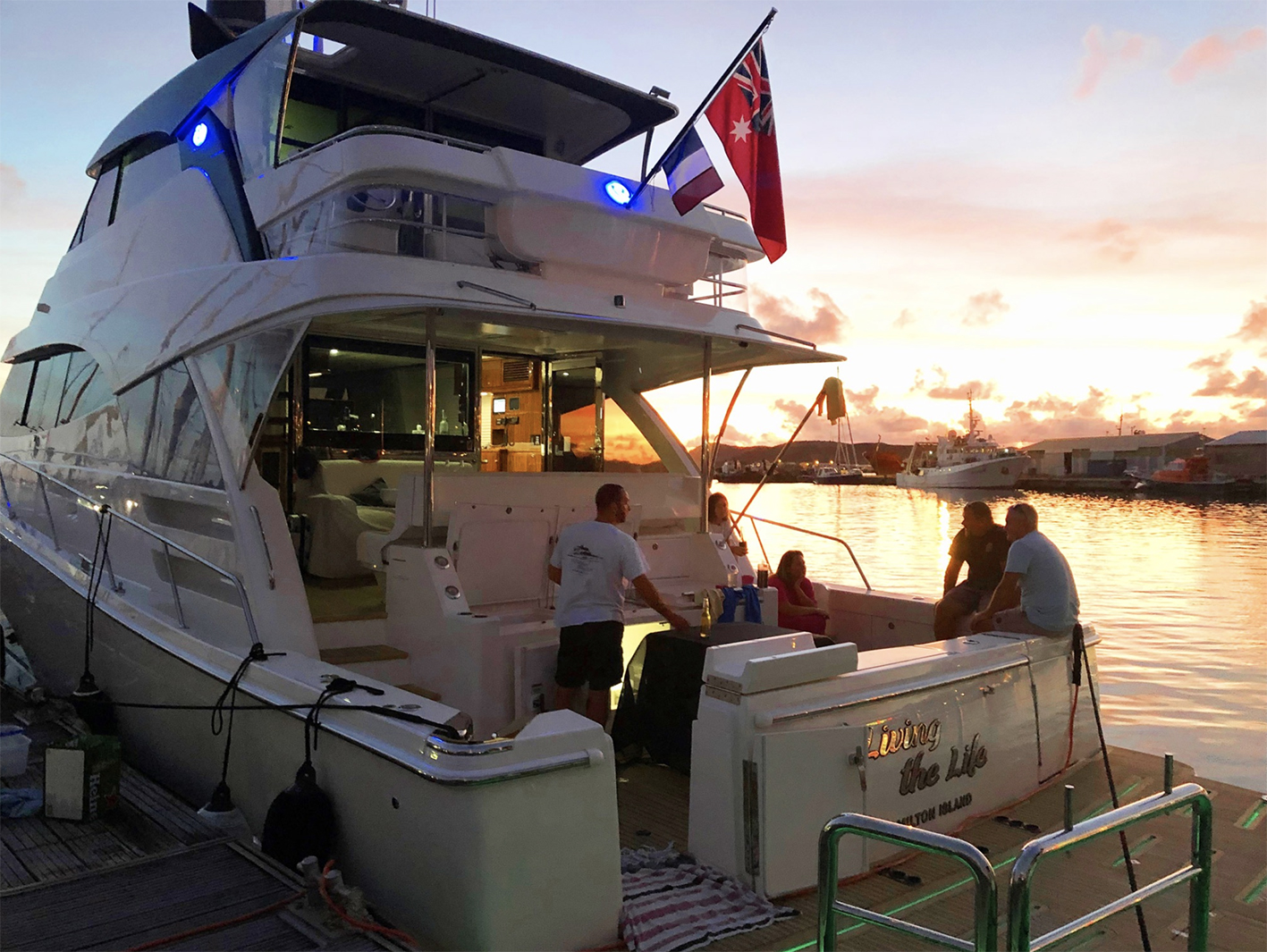 Across the Pacific New Caledonia nights light up the Flemings’ Riviera 68 Sports Motor Yacht