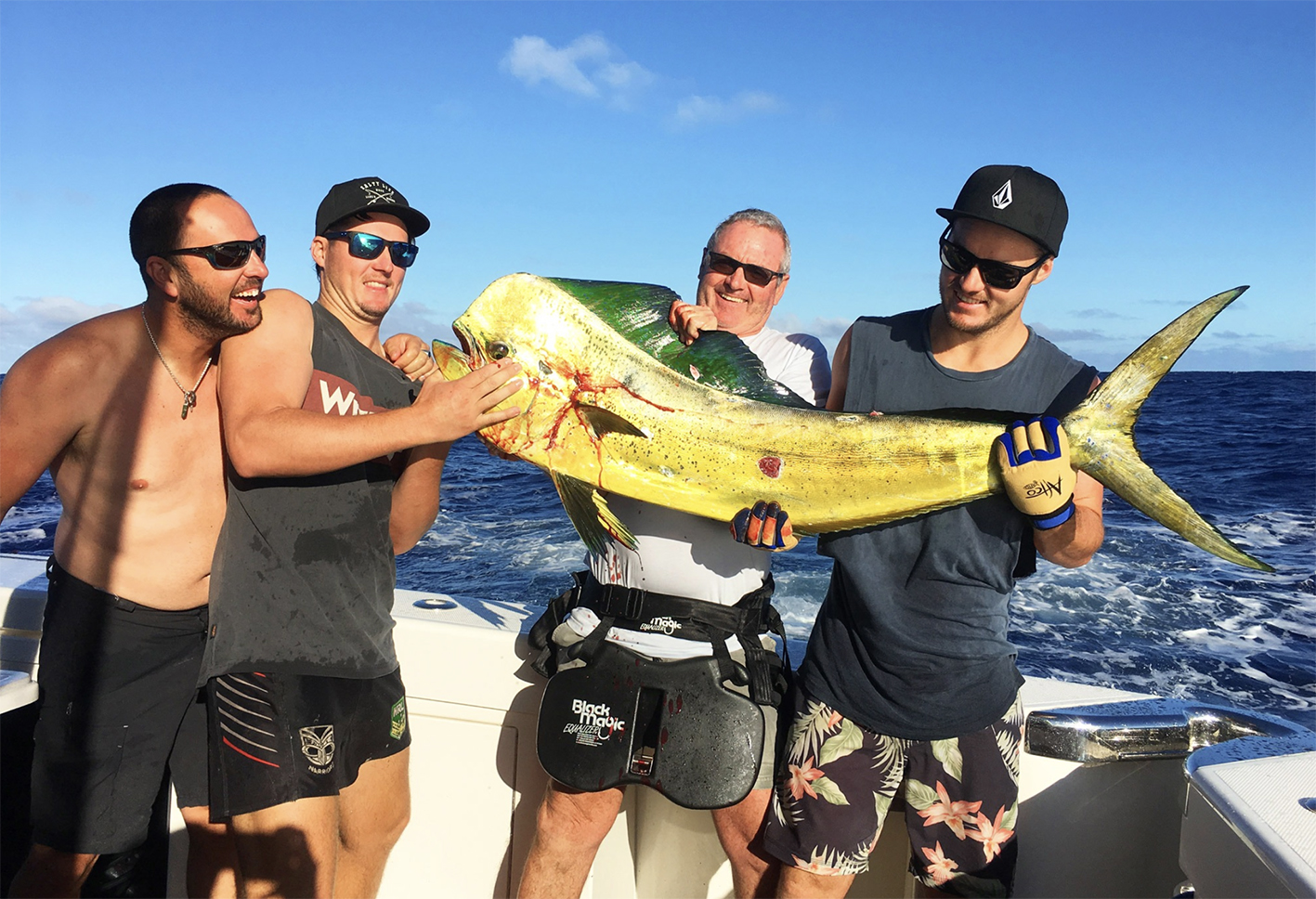 Across the Pacific That’ll be right, another mahi mahi for the boys