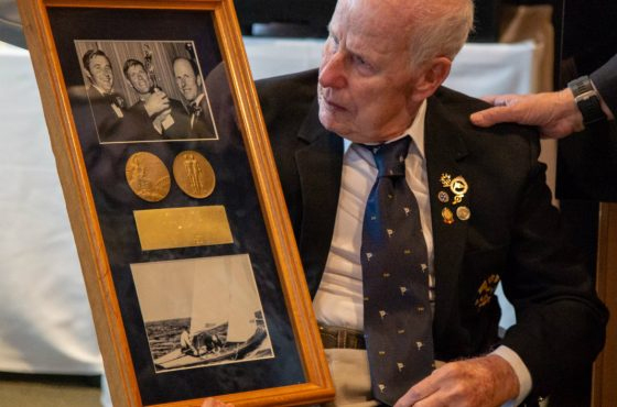 Australian Sailing Hall of Fame - John Cuneo is awarded the Barrenjoey Pin