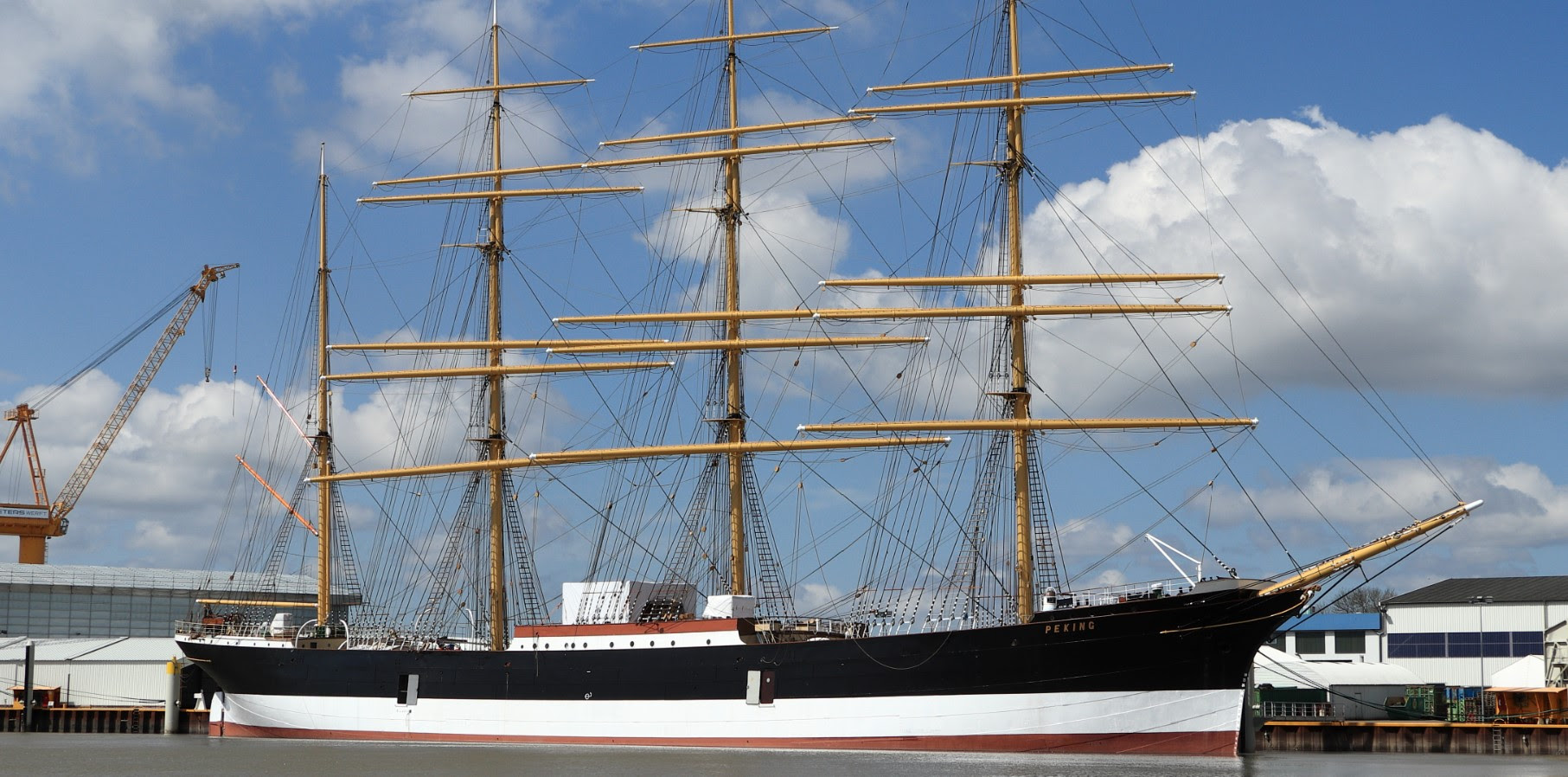 After - The Peking restoration marks one of the most prestigious projects for Nippon Paint Marine, which coated all internal and external areas of the historic barque