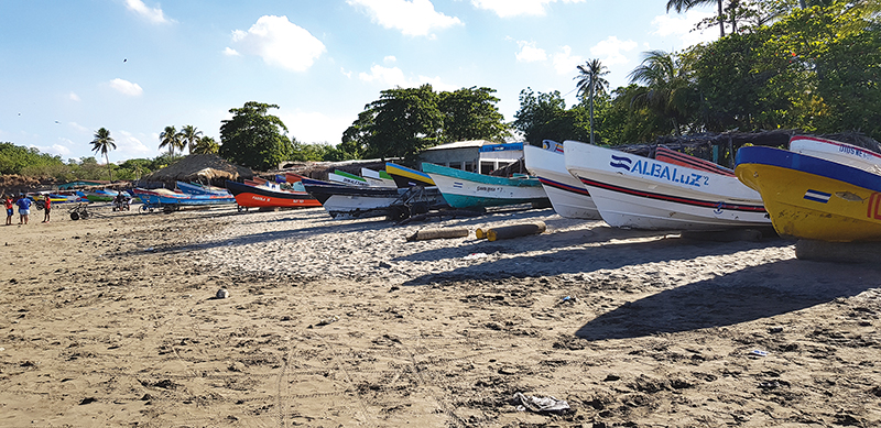 The town of Masachapa, a few hours north of the Costa Rica border, heavily relies on its fleet for prosperity