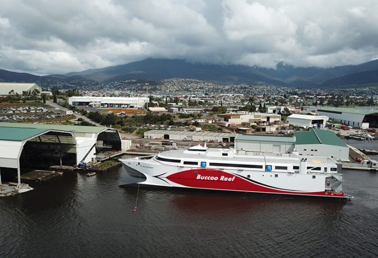 Incat launches 100-metre ship for Trinidad and Tobago