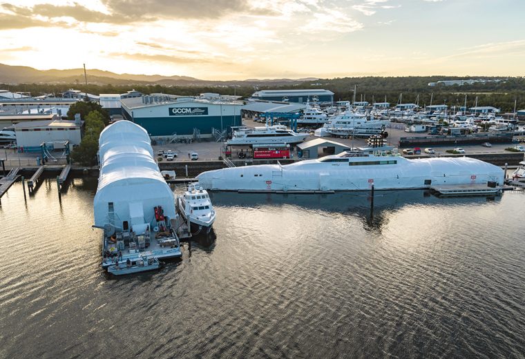 Australian shipyard awarded for simultaneous delivery of two innovative superyacht refit & refinishing projects