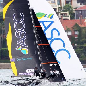 ASCC Skipper Josh Porebski looks back for the opposition on the way to winning a race at the 2019 JJ Giltinan Championship