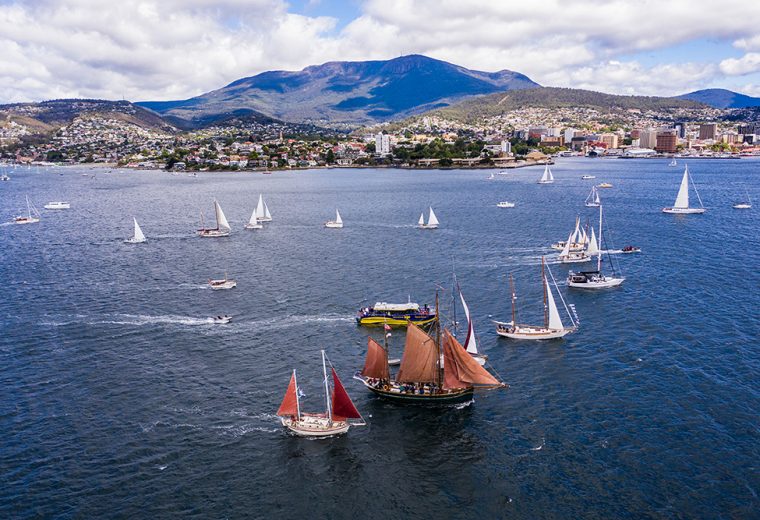 Spectacular Parade of Sail on the River Derwent