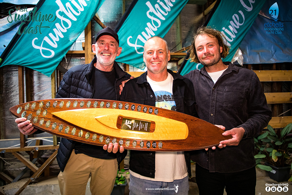 The First Tracks crew - from left: Steve “Mothy” Jarvin, Peter Merrington and Ian McKillop