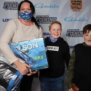 A random Wilson pack winner with her crazy kids