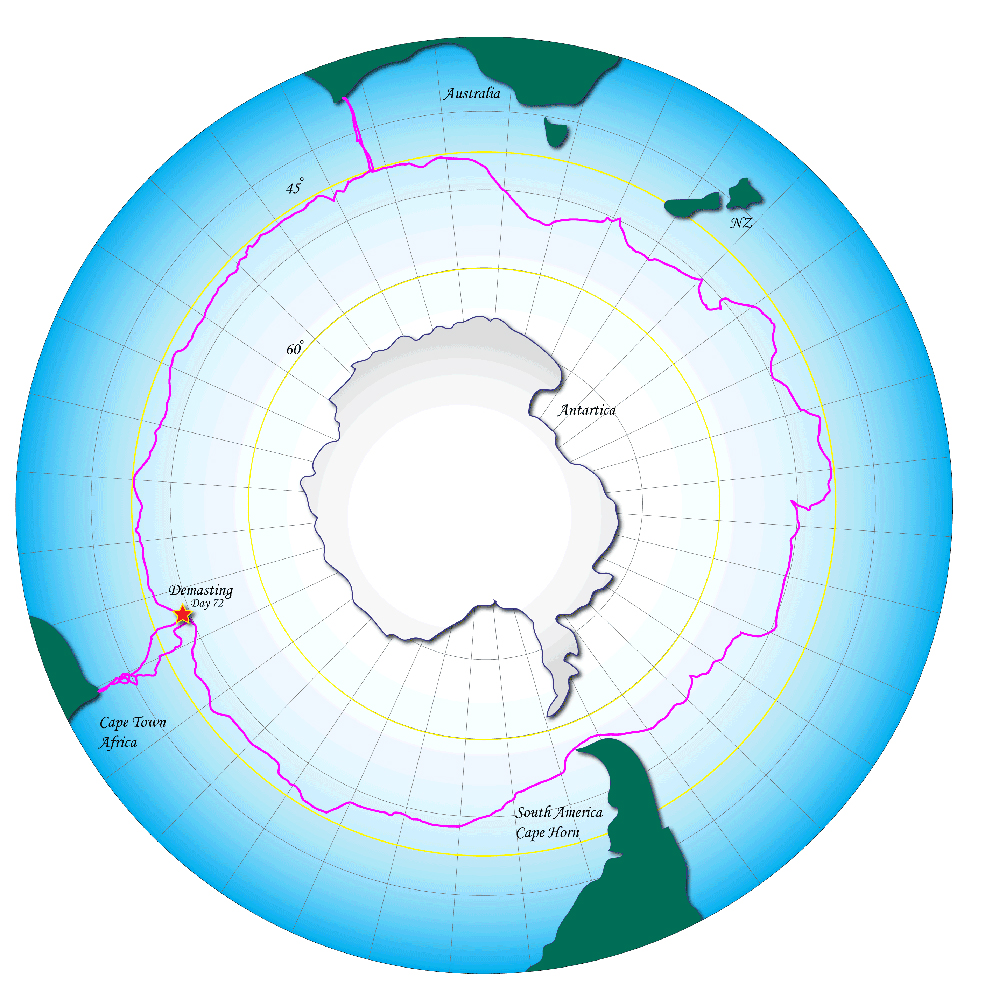 Lisa's 2017 track around Antarctica