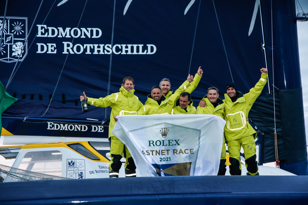 Maxi Edmond De Rothschild line honours 2021 Rolex Fastnet Race