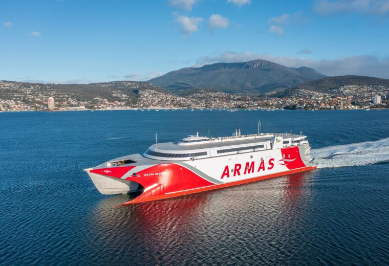Incat Delivers Second 111 Metre Catamaran to Naviera Armas