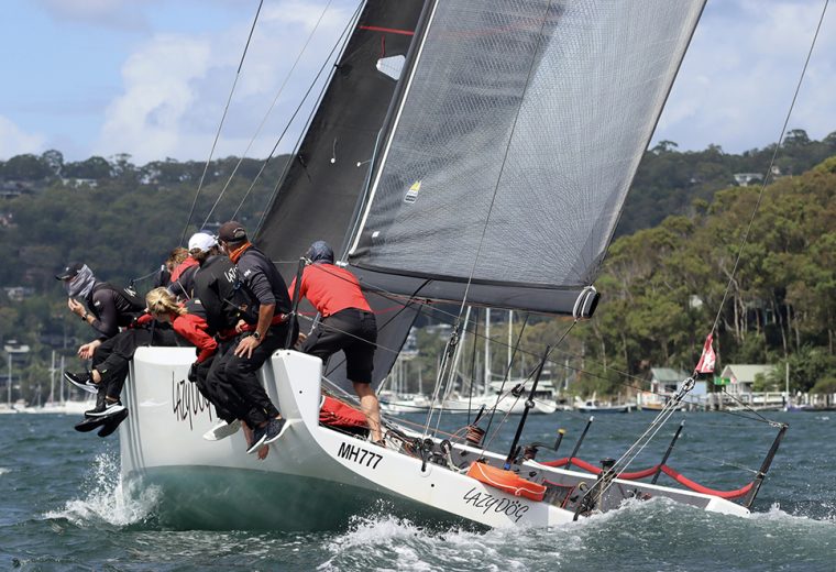 Lazy Dog catches the trophy on Pittwater