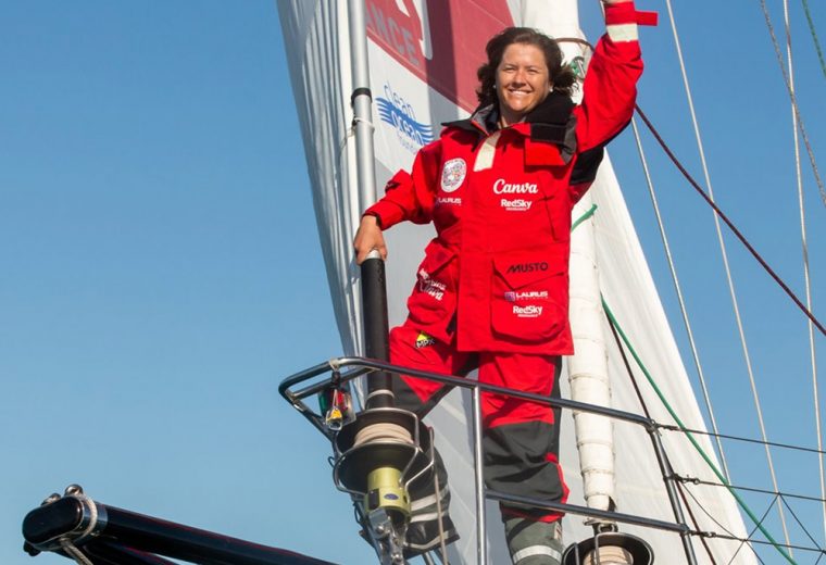 Australian sailor Lisa Blair beating Russian record in solo Antarctica circumnavigation