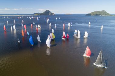 Sail Port Stephens off to gentle start and bunched finish