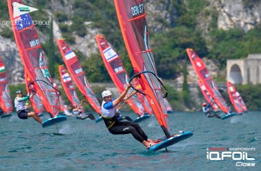 Young Aussies learning lessons at iQFOiL European Championships