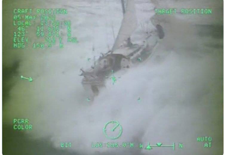 USCG crews save man from disabled 26-foot sailboat