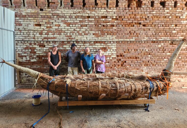 Tasmanian ningher Watercraft built for Australian Wooden Boat Festival