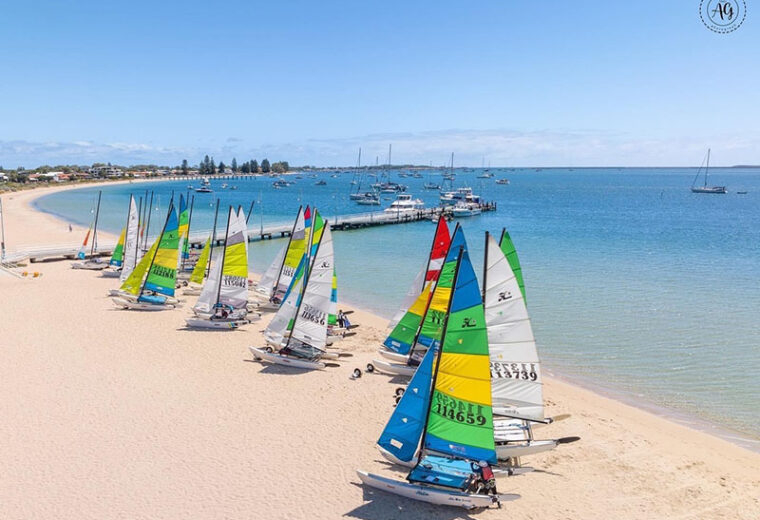 Colourful and fast in the Hobie 16 fleet as WA turns on some great conditions