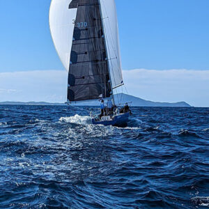 She's the Culprit taken from Disko Trooper Contender Sailcloth during the race - Jules Hall pic