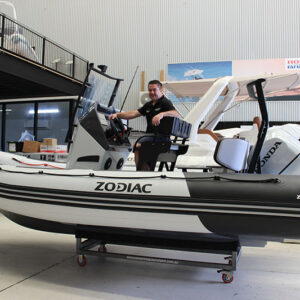The Zodiac 5.5 Open is headed to her new owners
