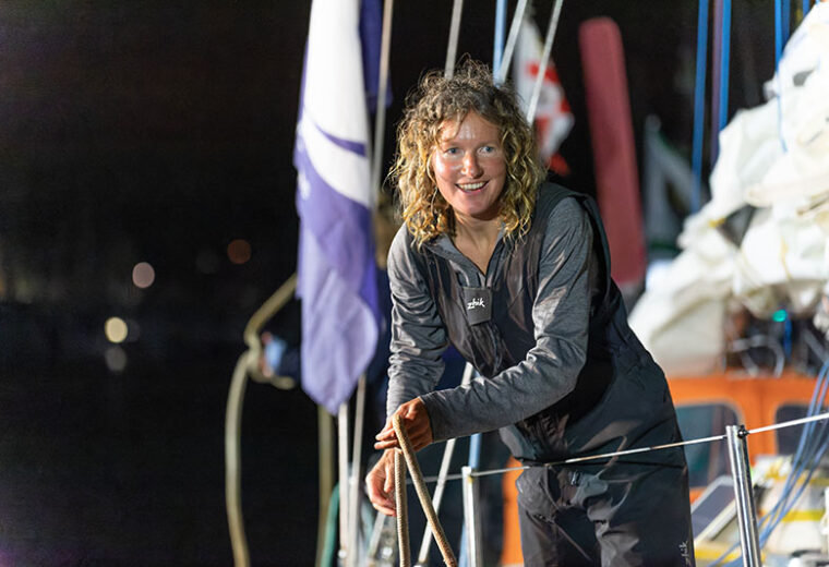 Golden Globe Race: Kirsten Neuschäfer makes history as the first woman to win a solo round-the-world race