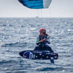 Breiana Whitehead in the Formula Kite Medal Race. Photo Sailing Energy, Hyeres