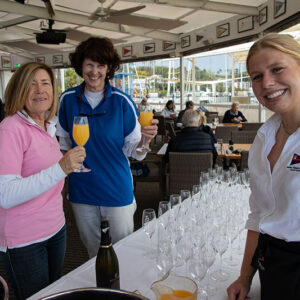 Champagne time at the Beneteau Cup