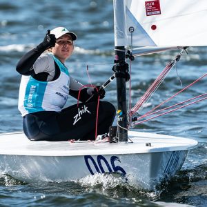 Zoe Thomson (ILCA 6). Australian Sailing Team competing the Sailing World Championships in The Hague (8-20 August 2023). Photo by Beau Outteridge / Australian Sailing Team