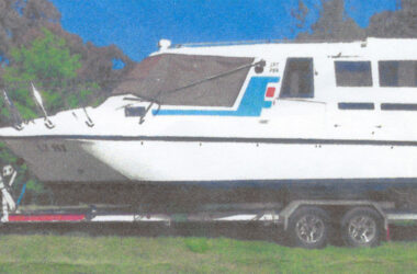 CABIN CRUISER with TRAILER FOR SALE