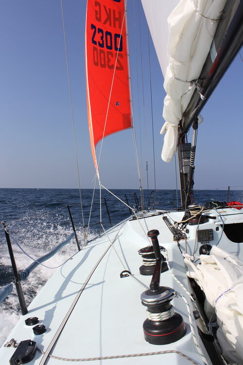Ker 42 racing yacht during offshore delivery from Singapore to Hong Kong